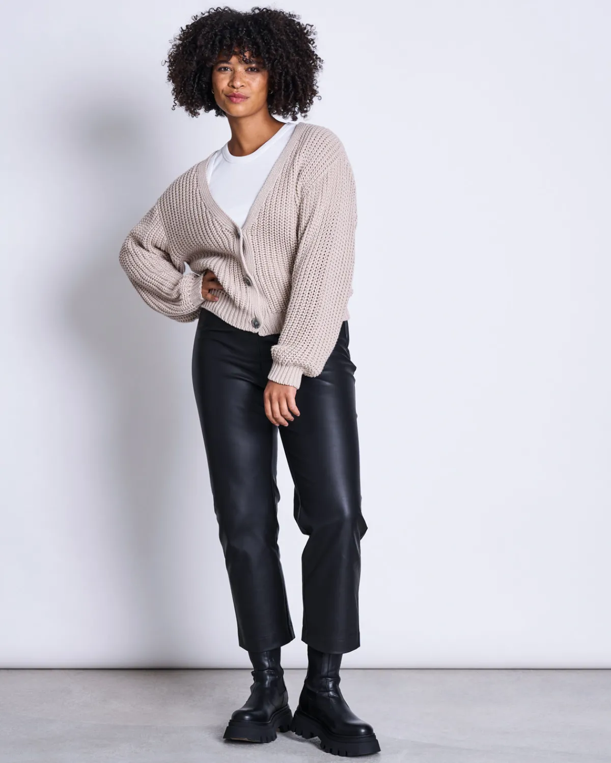Sale JAN 'N JUNE CHUNKY CARDIGAN LENA IVORY GOTS