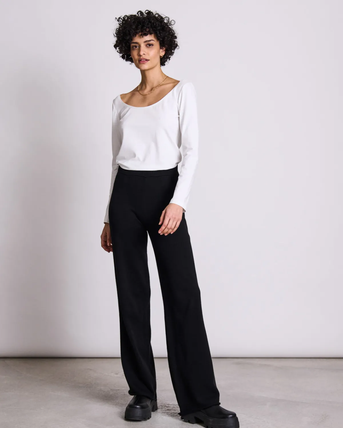 Outlet JAN 'N JUNE LONGSLEEVE SCOOP WHITE
