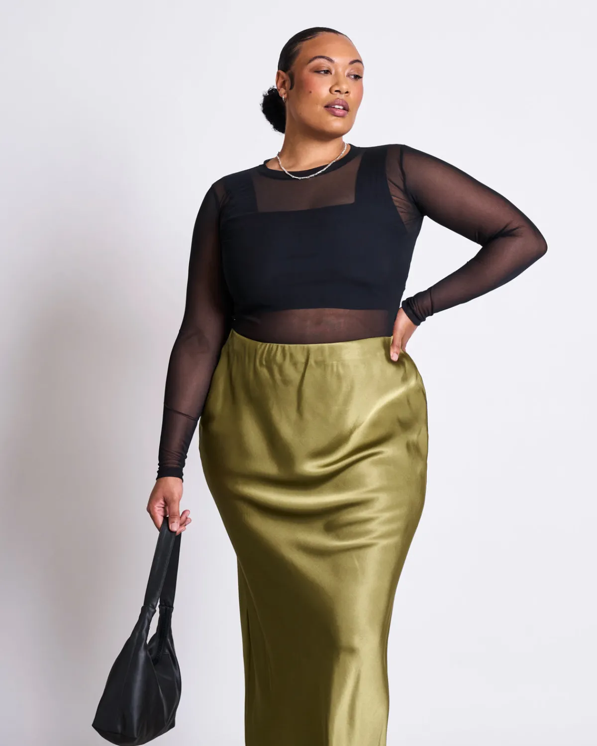 Sale JAN 'N JUNE MAXI SKIRT SERIN WOODY OLIVE