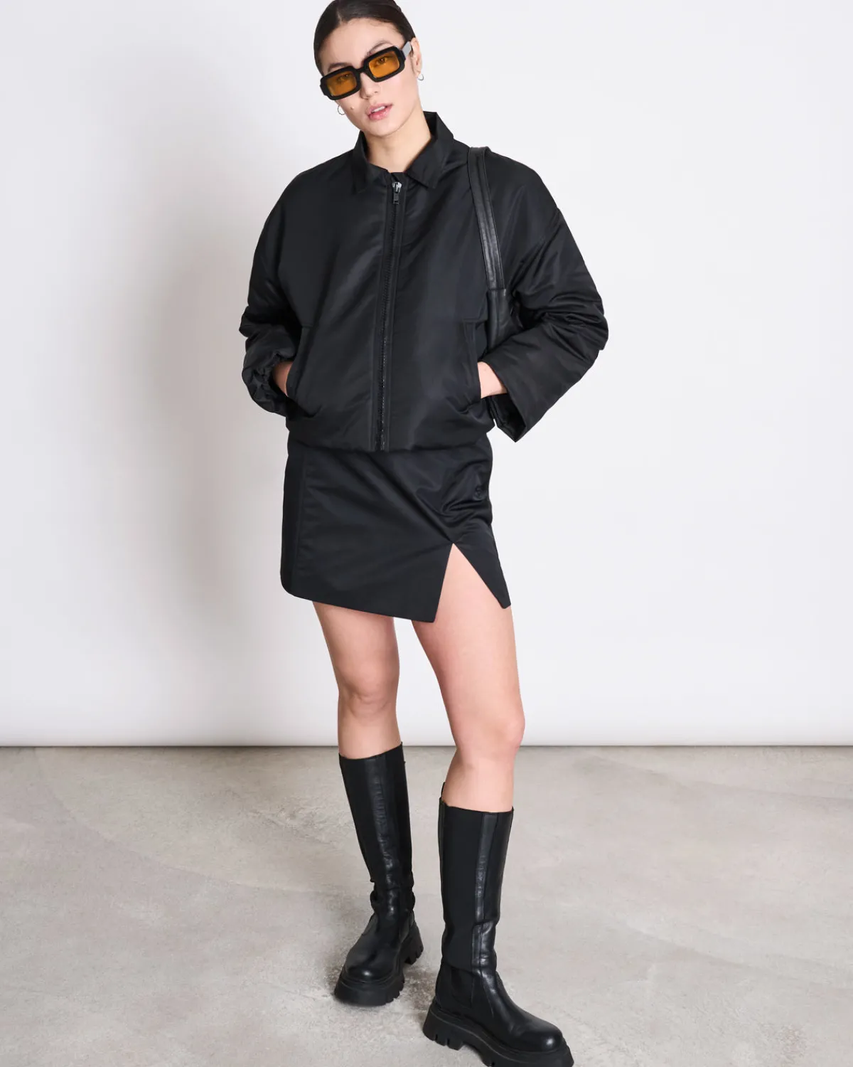 Hot JAN 'N JUNE MINI REC. SKIRT TAZE BLACK