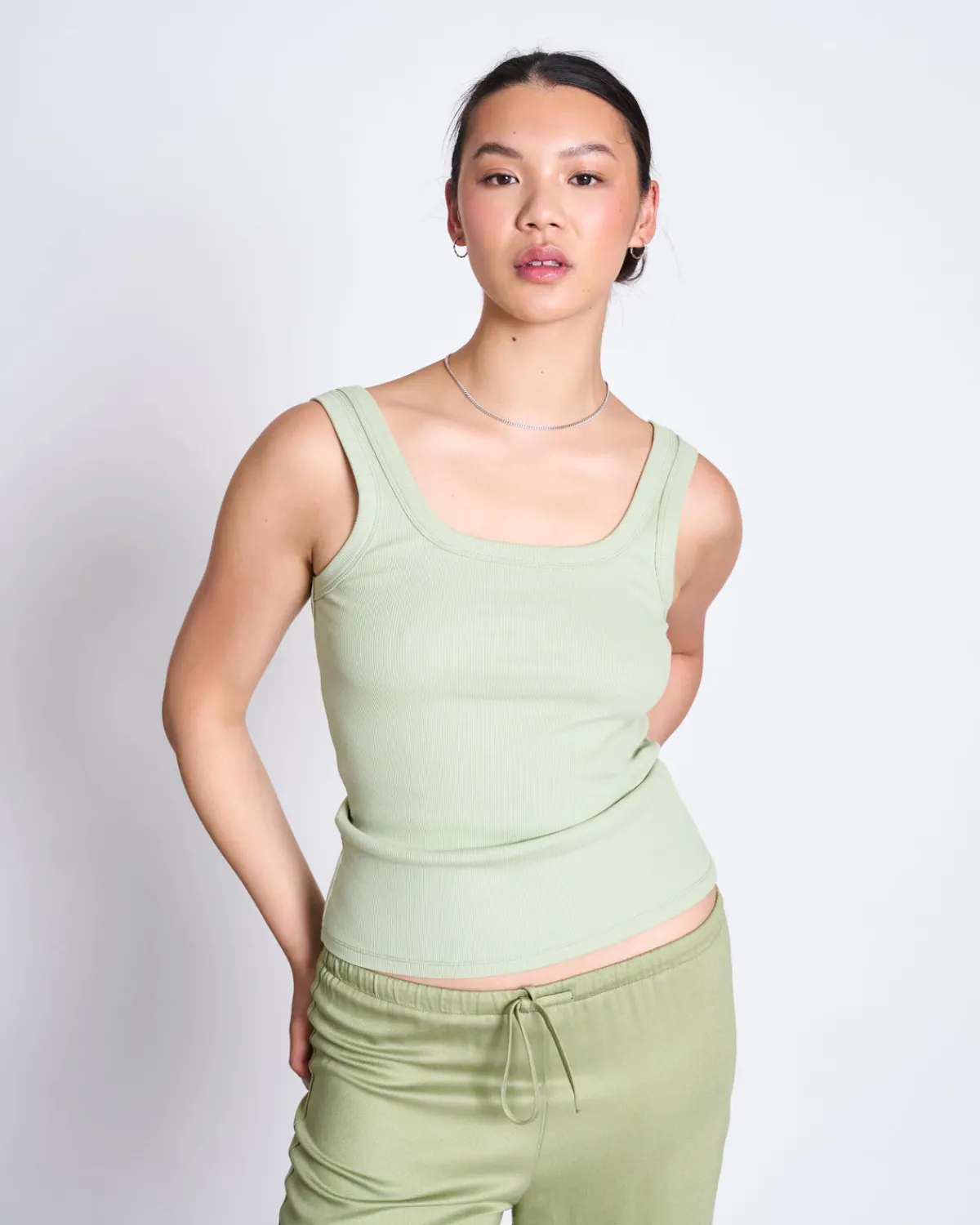 Flash Sale JAN 'N JUNE RIB TOP TALLI PISTACHIO GOTS