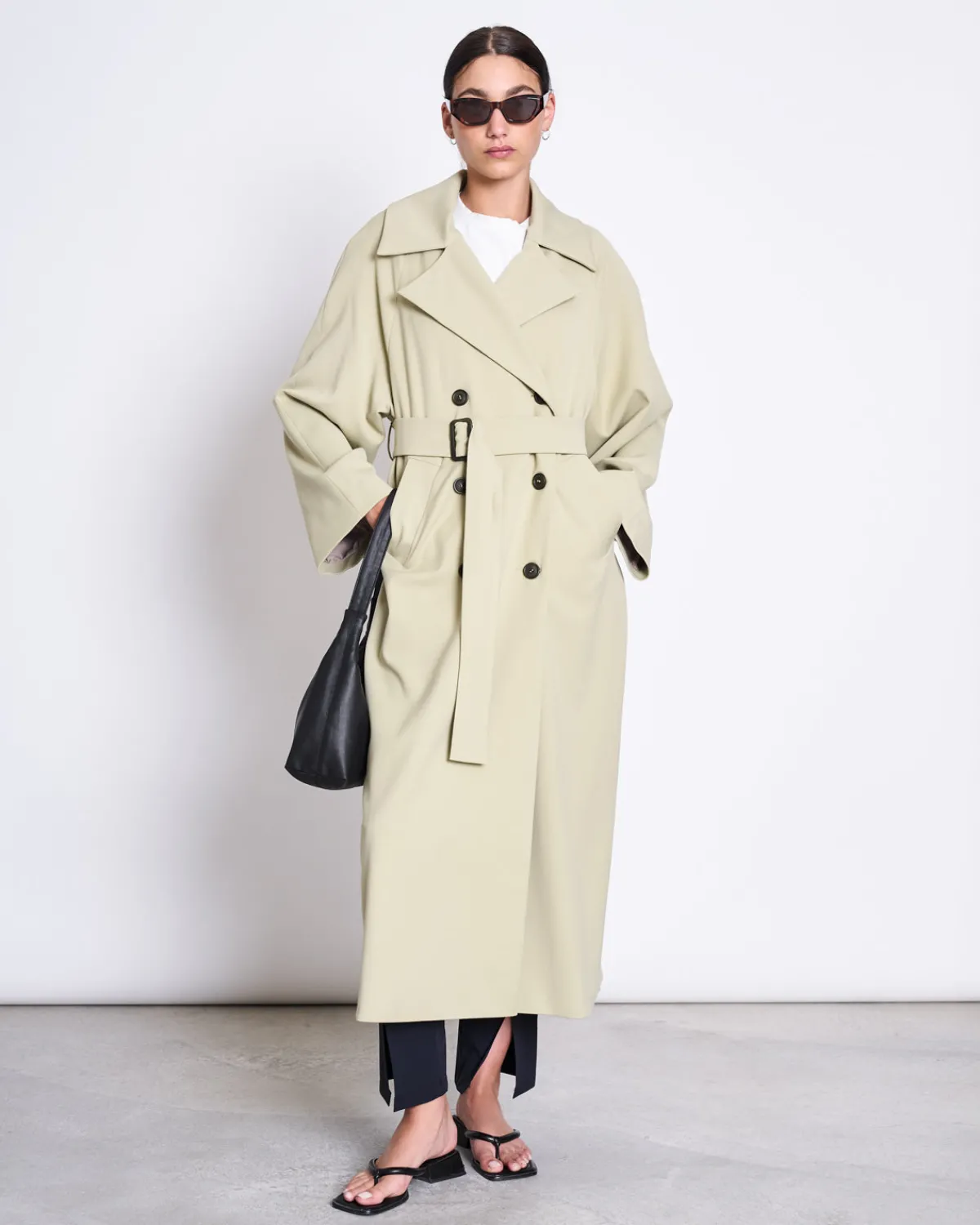 Hot JAN 'N JUNE TRENCHCOAT TORE PISTACHIO